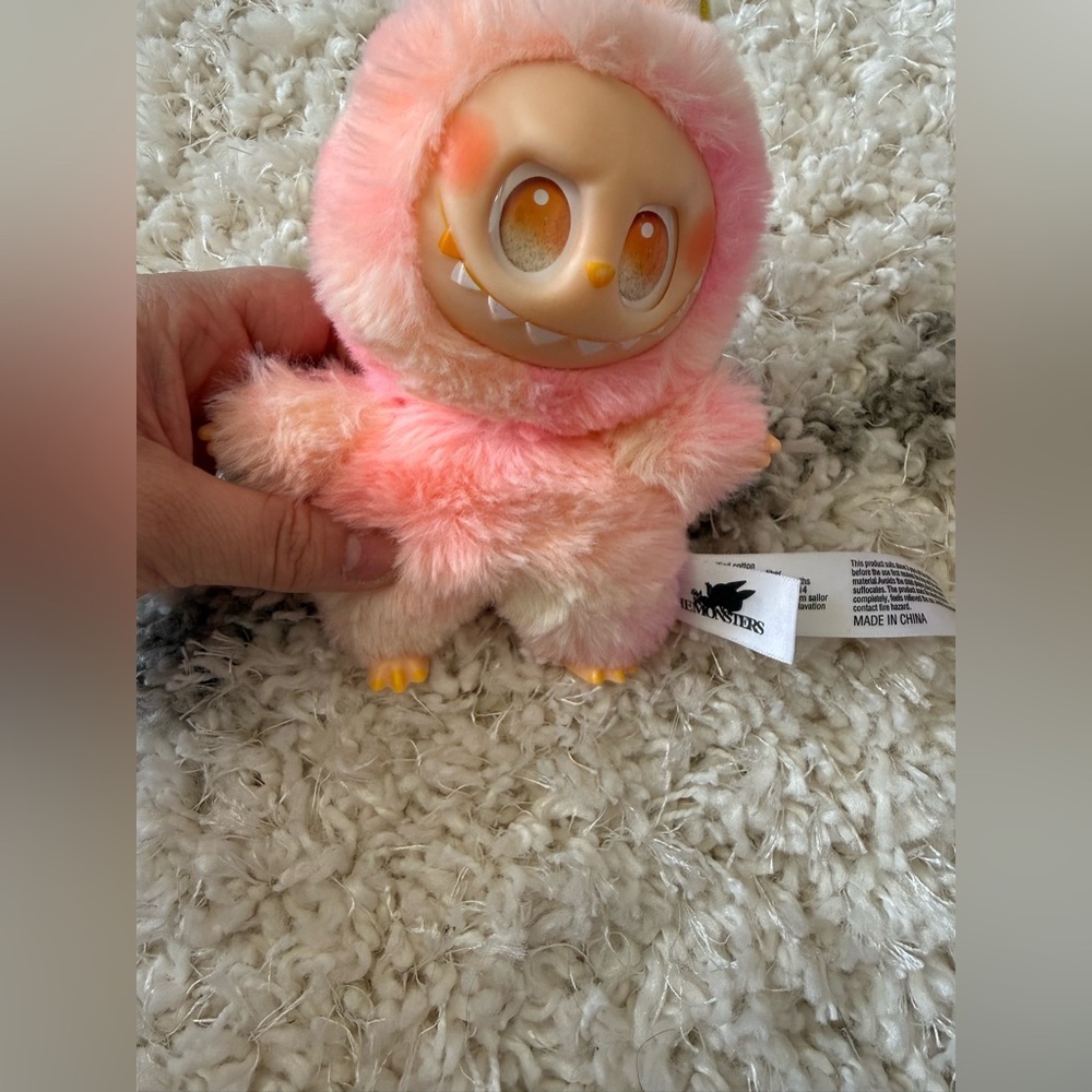 POP MART Labubu plush hanging pendant keychain from "The Monsters" series GUC - Picture 6 of 8